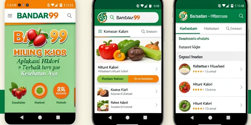Tampilan antarmuka BANDAR99 yang intuitif dan mudah digunakan untuk menghitung kalori.