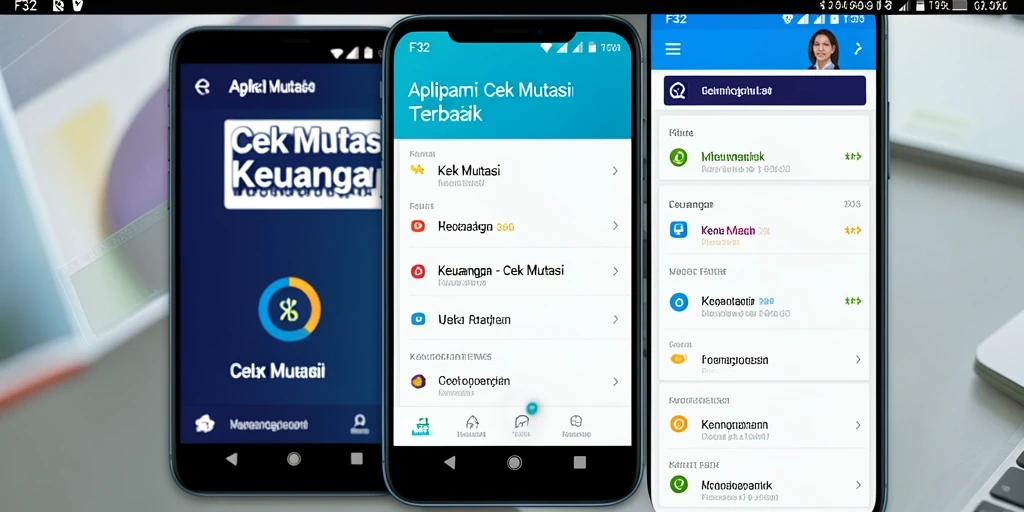 Tampilan antarmuka F32 yang menarik untuk fungsi Cek Mutasi.