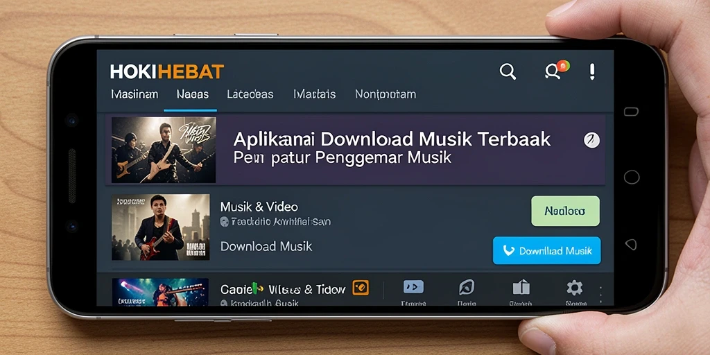 Tampilan antarmuka HOKIHEBAT yang modern dan fungsional.