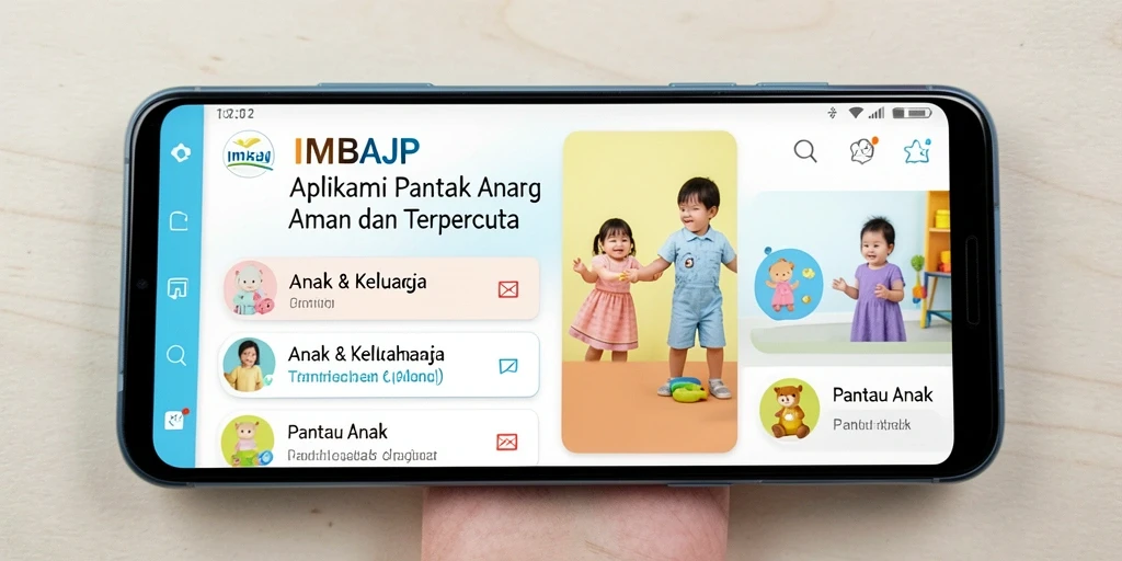 Antarmuka IMBAJP yang intuitif untuk pengawasan anak yang mudah.