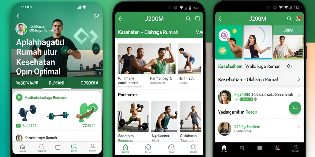 Tampilan antarmuka J200M yang menarik dan mudah dinavigasi.