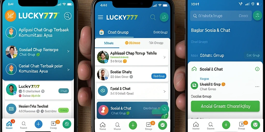 Tampilan antarmuka Chat Grup yang interaktif dan user-friendly.