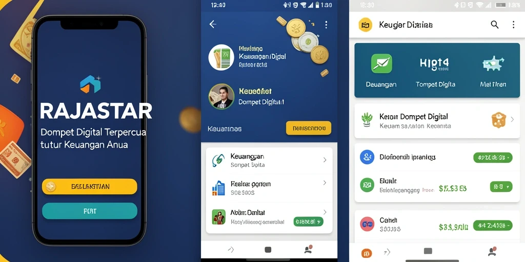 Antarmuka sederhana dan mudah digunakan dari aplikasi RAJASTAR.